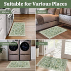 Yamaziot Washable Runner Rug 2x3 – Floral Non Slip Small Entryway Rug - Image 7