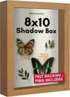 Americanflat 16x20 Shadow Box Frame - Engineered Wood - Black