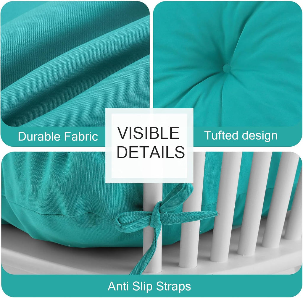 Outdoor Bench Cushion Waterproof, Tufted Bench Seat Cushion