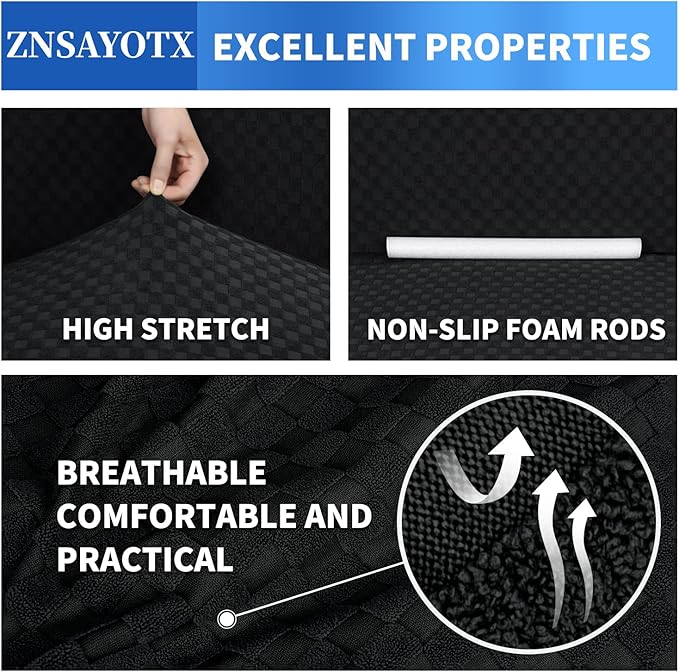 ZNSAYOTX 1 Piece Jacquard Couch Covers - Image 5