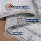 2x5 Washable Runner Rugs，Modern Abstract Rug Runner, Ultra-Thin Kitchen Runner - Image 4