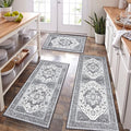 HEBE Boho Kitchen Rug Sets 3 Piece by HEBE