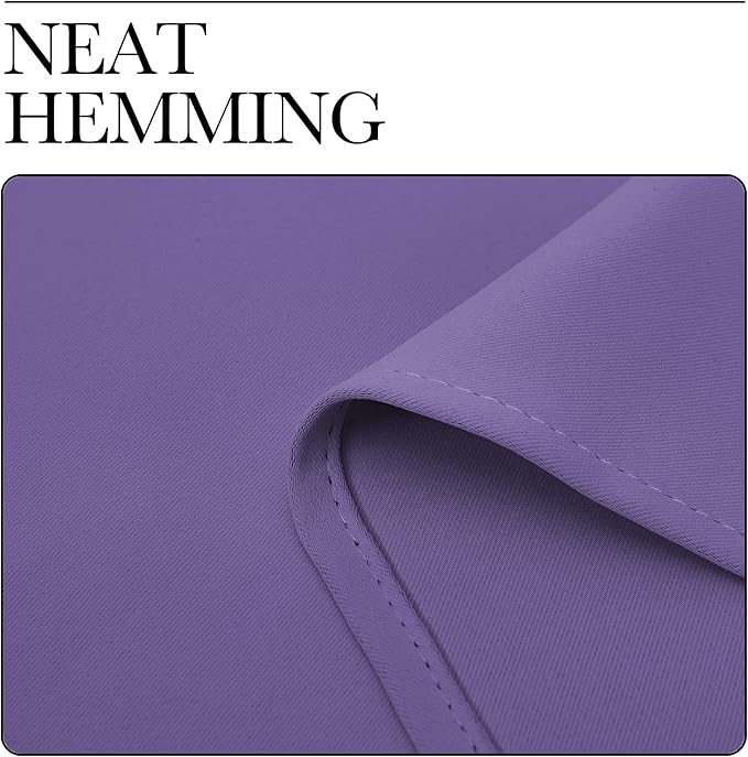 NICETOWN Lilac Purple Room Darkening Curtains - Image 6