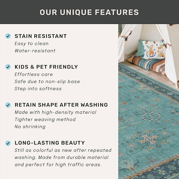 Boho 2'6"x10' Wide Hallway Runner Rugs - Image 6