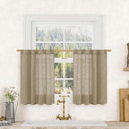 LAMIT 36 Inch Length Linen Curtains by LAMIT