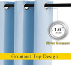 NICETOWN Blue Curtain Panels - Image 2