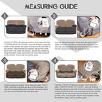 ULTICOR Reclining Love Seat Sofa Cover, 48-65'' L, Velvet Stretch - Image 8