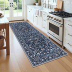 HEBE Washable Hallway Runner Rug 2'x 8' Non Slip Kitchen Rugs Runner, Low Pile - Image 9