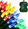 Battery Operated Christmas Lights, 4 Pack 18 FT 50 LED Each Clear Mini String Lights, 8 Modes with Timer Waterproof Tree Lights for Xmas Indoor Outdoor Holiday Home Decor, Multicolor