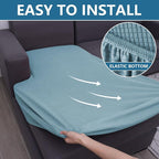 hyha Waterproof Sectional Couch Covers, Non Slip Sofa Couch Cushion Covers L - Image 8
