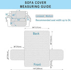 Reversible Loveseat Sofa Covers Couch Cover Furniture Protector - Image 7