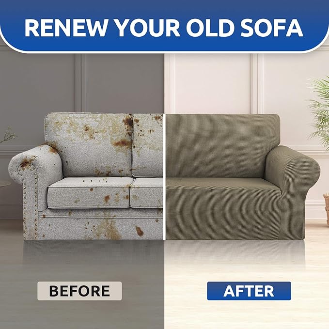 KEKUOU Stretch Sofa Cover Slipcover ，Couch Covers - Image 8