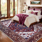 SERISSA 5x7 Boho Area Rug, Washable Non-Slip Rugs - Image 3