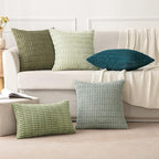 MIULEE Pack of 2 Corduroy Decorative Throw Pillow Covers 18x18 Inch Soft Boho - Image 5