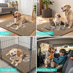 Smiry Dog Door Mat for Muddy Paws, Absorbent Dirt Trapper Non Slip Quick Dry - Image 8