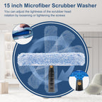 Professional Window Cleaning Kit with 6ft Long Handle, 3 Gallon Bucket