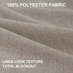 100% Blackout Shield Linen Blackout Curtains - Image 8