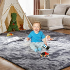 Large Area Rugs for Living Room, 6x9 Feet Fluffy Shag Fuzzy Plush Soft Bedroom - Image 3