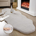Ashler HOME DECO Ultra Soft Faux Rabbit Fur Chair Couch Cover Area Rug by AshlerHomeDeco