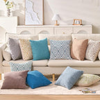 HPUK Decorative Throw Pillow Covers Set of 4 Square Couch Pillows Linen Cushion - Image 6
