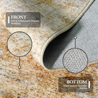 2'6''x12' Washable Kitchen Runner Rug: Modern Abstract Runners - Image 5
