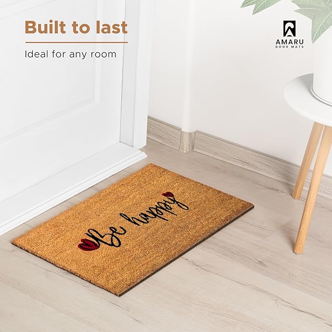 Be Happy - 17"x29" - Coir Door Mat - Welcome Mats - Image 5