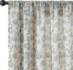 jinchan Linen Floral Curtains for Living Room - Image 9
