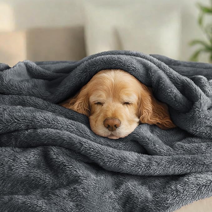 Exclusivo Mezcla Plush Fuzzy Fleece Bed Blanket King Size, Super Soft, Fluffy - Image 3