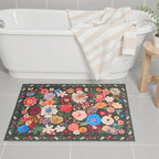 Black/Brown 24x17 Inch Home Decor Entry Rug, Small Door Mat Bath Mats - Image 5