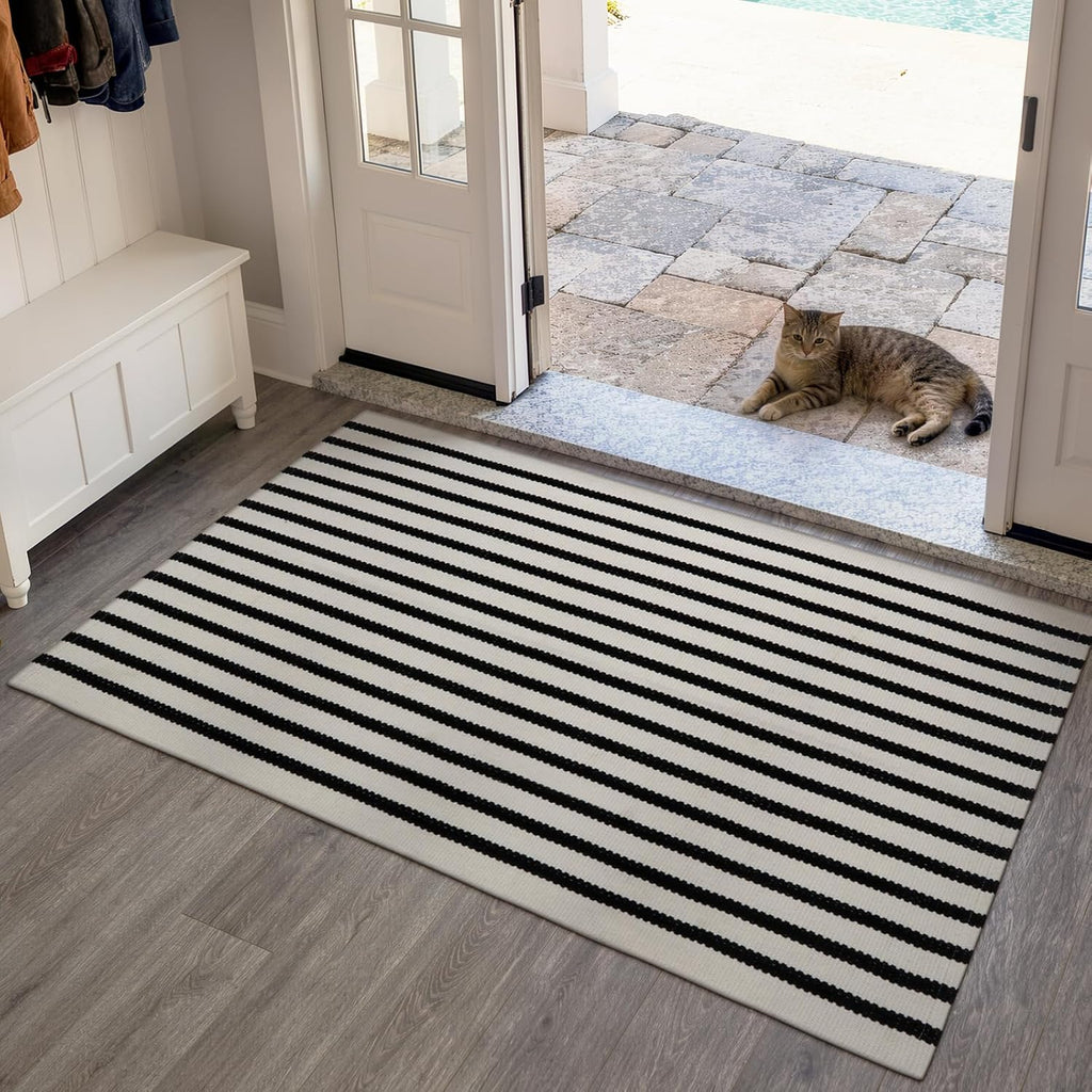 KIMODE Outdoor Rug Front Door Mats Fall Porch Rug Patio Rugs Entrance Mat