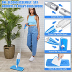 Hardwood Floor Mop Microfiber Wet Dust Mops: Spray Mop for Floors Cleaning