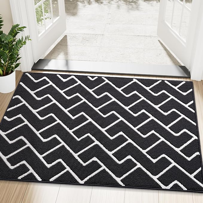OLANLY Front Door Mat, Non-Slip Rubber Backing, Dirt Resistant and Absorbent by OLANLY
