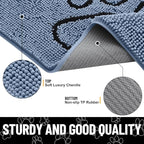 Smiry Dog Door Mat for Muddy Paws, Absorbent Dirt Trapper Non Slip Quick Dry - Image 3