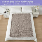 Bigacogo Chunky Knit Throw Blanket - Image 6
