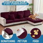 Couch Cover Velvet Chaise Cushion Cover - Image 5