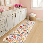 Runner Rug for Entryway: 2.6x8 Kitchen Rugs Non Slip Washable Ultra-Thin Soft - Image 5