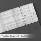 MIULEE Grey Back Tab Blackout Curtains 63 Inch Length 2 Panels Set - Image 4