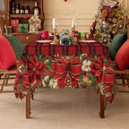 Softalker Christmas Rectangle Tablecloth 60 x 144 Inch, Red Checkered