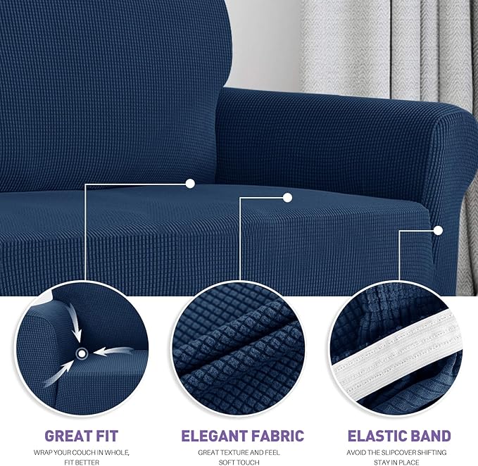 ZNSAYOTX Stretch Oversized Couch Cover Universal Sofa Covers - Image 3