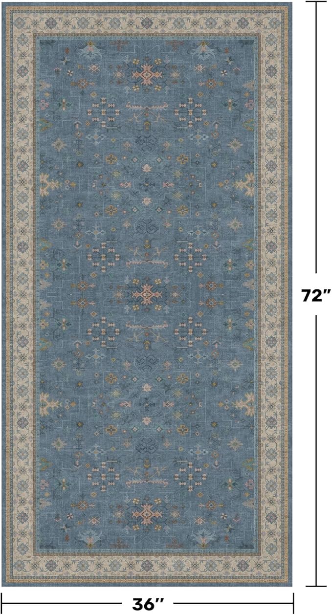 Washable 3x6 Throw Rug for Large Kitchen - Image 2
