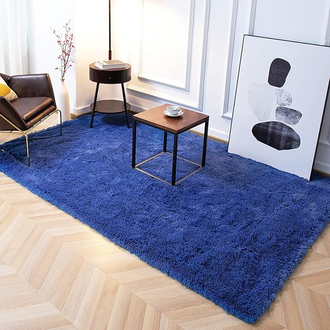 TWINNIS Super Soft Shaggy Rugs Fluffy Carpets, 4x5.9 Feet, Indoor Modern Plush - Image 5