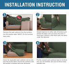 H.VERSAILTEX 3 Piece Stretch Sofa Covers - Image 7