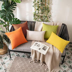 MIULEE Decorative Outdoor Pillow Covers Fall 18x18 Orange