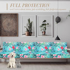 Newwiee 8Pcs Patio Cushion Covers Stretch Outdoor Cushion Cover Replacement - Image 6