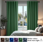 Deconovo Blackout Curtains, Thermal Insulated, W42 x L54 2 Panels, Back Tab - Image 4