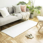 Ashler Faux Fur Rug, Ultra Soft Faux Rabbit Fur, 2.2 x 6 Feet Rectangle by AshlerHomeDeco