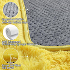 ONASAR Yellow Area Rugs for Bedroom Living Room, Fluffy 4x6 Indoor Bedside - Image 3
