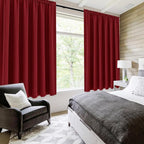 DWCN Burgund Short Blackout Curtains - Image 2