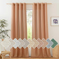 NICETOWN Flax Linen Curtains 108 inches Long by NICETOWN