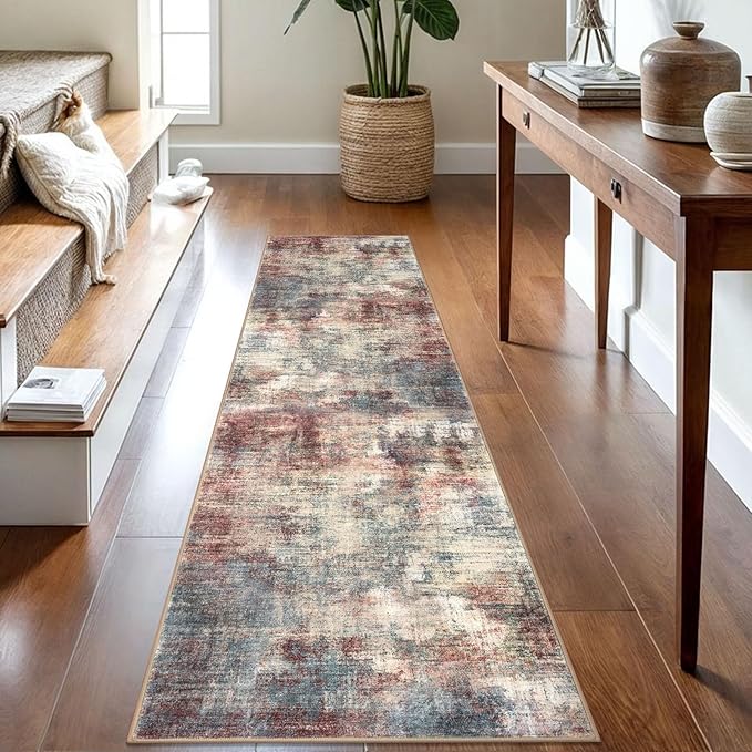 IOHOUZE Abstract Runner Rug 2x8 Ft Washable Runners by iOhouze